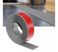 M METERXITY Floor Transition Strip Self Adhesive, 10FTx1.97Inch PVC Laminate Flat Divider Door Transition Strip for Joining Floor Gaps/Carpet/Tiles/Doorways [Grey]
