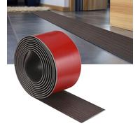 M METERXITY Floor Transition Strip Self Adhesive, 10FTx2.99Inch PVC Laminate Flat Divider Door Transition Strip for Joining Floor Gaps/Tiles/Carpet/Doorways [Black Walnut]