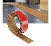 M METERXITY Floor Transition Strip Self Adhesive, 6.56FTx1.58Inch PVC Laminate Flat Divider Door Transition Strip for Joining Floor Gaps/Carpet/Tiles/Doorways [Yellow Oak]