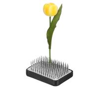 M METERXITY Flower Frog 2.05" x 1.34" Rectangle Steel Floral Arranger Pins Ikebana Holder W Rubber Base for Flower Arrangements/Craft Plant/Home Decor, Floral Kenzan Fixed Tool [1.1cm Pins]