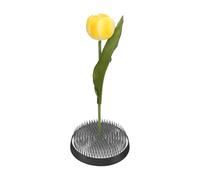 M METERXITY Flower Frog 3.1" Round Steel Flower Pins Flower Frog Holder Flower Arranger Fixed Tools W Rubber Base Floral Frog for Arrangements Vase/Plant Decoration/Home Decor [1.1cm Pins]