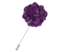 M METERXITY Flower Lapel Pins for Men, Boutonnieres Pin Camellia Flower Groom Boutonnieres for Wedding/Graduation/Outfit Accessories/Party, Men Lapel Pins for Suits [Purple]