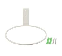 M METERXITY Flower Pots Holder - Ring Wall Mount Metal Planter Stands Plants Flower Pot Racks Apply to Outdoor Home Decor(White, 6")