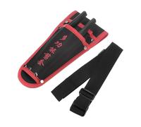 M METERXITY Garden Pruner Sheath, Portable Non-Slip Canvas Pruning Shears Sheath Plier Holder W Belt, Garden Scissors Case for Hand Pruner/Garden Shears/Clippers [Red-Black]