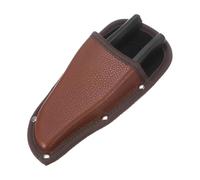 M METERXITY Garden Pruner Sheath, Portable PU Leather Pruning Shears Sheath Plier Holder for Belt, Garden Scissors Leather Case for Hand Pruner/Garden Shears/Clippers [Red-Brown]