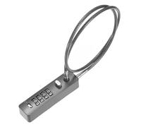 M METERXITY Gate Locks for Outdoor Fence, 23.6IN Heavy Steel Cable Rope Keyless 4-Digit Combination Lock for Gate/Cabinet/Snowboard/Bike/Locker, Resettable Code Security Cable [Gun Color]