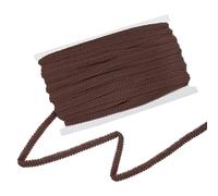 M METERXITY Gimp Braid Trim, 1/2 Inch 12cm x 25 Yards Polyester Woven Trim Lace Ribbon Fabric Upholstery Trim for Sewing/Costume/Home Decor/DIY Craft/Curtain/Jewelry Making [Brown]
