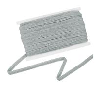 M METERXITY Gimp Braid Trim, 1/2 Inch 12cm x 25 Yards Polyester Woven Trim Lace Ribbon Fabric Upholstery Trim for Sewing/Costume/Home Decor/DIY Craft/Curtain/Jewelry Making [Gray]
