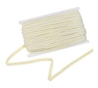 M METERXITY Gimp Braid Trim, 1/2 Inch 12cm x 25 Yards Polyester Woven Trim Lace Ribbon Fabric Upholstery Trim for Sewing/Costume/Home Decor/DIY Craft/Curtain/Jewelry Making [Beige]
