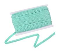 M METERXITY Gimp Braid Trim, 1/2 Inch 12cm x 25 Yards Polyester Woven Trim Lace Ribbon Fabric Upholstery Trim for Sewing/Costume/Home Decor/DIY Craft/Curtain/Jewelry Making [Light Green]