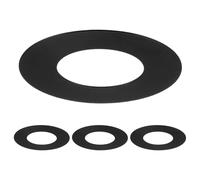 M METERXITY Goof Rings for 1 Inch Recessed Lights Black 4 Pack | 1.4" ID 2.6" OD Durable Steel Trim Ring Flush Mount Black Can Light Trim Ring Cover for Ceiling Can Downlights