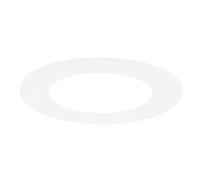M METERXITY Goof Rings for 3in Recessed Lights, 3" ID 4.7" OD Durable 1Pack | Plastic Trim Ring Flush Mount White Can Light Trim Ring Cover for Ceiling Can Downlights
