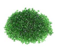 M METERXITY High Luster Round Fire Glass Beads, Glass Gems, Glass Pebbles, Glass Marbles for Vases/Fire Pit/Crafts/Aquarium/Garden Decorations 6-9mm, 550g/1.21-Pound [Green]