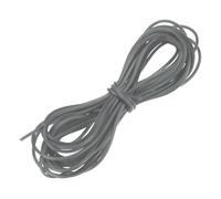 M METERXITY Hollow Pipe Tubing Rubber Cord, 5.5 Yards 2mm Stretchy String with 1.2mm Hole Elastic Strings Barber Cords for Jewelry Making/DIY Crafts/Necklaces/Bracelets [Gray]