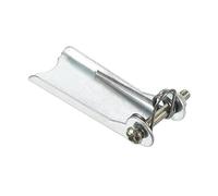 M METERXITY Hook Safety Latch Kit - Clevis Slip Hook Receiver Hitch Replacement Apply to Towing Lifting Hook Trailer/Crane (1.7" Long, Silver)