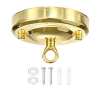 M METERXITY Light Canopy Kit 4.3in Ceiling Light Cover Plate Bright Gold