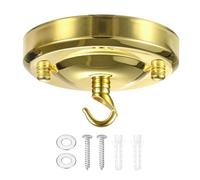 M METERXITY Light Canopy Kit 4.3in Replacement Cover Plate, Bright Gold