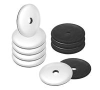 M METERXITY M5.5x32mm EPDM Bonded Sealing Rubber Washers, 10-Pack 304 Stainless Steel Neoprene Rubber Washers Gasket for Bolts/Screws/Machinery/Ships/Roof