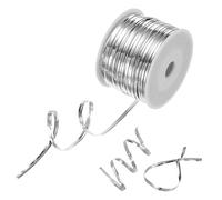 M METERXITY Metal Twist Ties, 100 Yards Metallic Twists Tie Bread Twisty-Ties for Party Decoration/Garden Plant/Gift Wrapping Bag/Cake/Pops Candy/Bakery Bags [Silver]