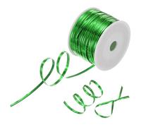 M METERXITY Metal Twist Ties, 100 Yards Metallic Twists Tie Bread Twisty-Ties for Party Decoration/Garden Plant/Gift Wrapping Bag/Cake/Pops Candy/Bakery Bags [Green]