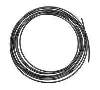 M METERXITY Nylon Line Hose Tube, 0.08"(2mm) ID x 0.16"(4mm) OD PA6 Pneumatic Air Line Tubing for Fluid Transfer/Trailer Air Brake System, Polyamide Water Fuel Pipe [5M/16FT, Black]
