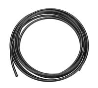M METERXITY Nylon Line Hose Tube, 0.24"(6mm) ID x 0.31"(8mm) OD PA6 Pneumatic Air Line Tubing for Fluid Transfer/Trailer Air Brake System, Polyamide Water Fuel Pipe [5M/16FT, Black]