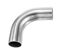 M METERXITY OD 1.3 Inch 90 Degree Mandrel Bend Elbow, Thicken 1.5 mm 304 Stainless Steel Exhaust Elbow Pipe for Car Modified Exhaust System, Stair Handrail Bend, Height 100 mm