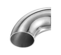 M METERXITY OD 2.2 Inch 90 Degree Mandrel Bend Elbow, Thicken 2 mm 304 Stainless Steel Exhaust Elbow Pipe for Car Modified Exhaust System, Stair Handrail Bend, Height 97 mm
