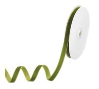 M METERXITY Olive Green Velvet Ribbon, 10 Yards 3/8" Wide Nylon Single Face Thin Velvet Ribbon for Gift Wrapping Wedding Bouquet Hair Bows Wreath Decoration DIY Crafts Fabric Ribbons