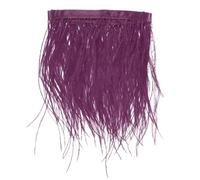 M METERXITY Ostrich Feather Trim Fringe, 1 Yards 4-6" Natural Fluffy Feather Trim for Crafting/DIY Sewing/Party Clothing/Wedding Dress Decoration/Dream Catcher [Purple]