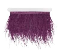 M METERXITY Ostrich Feather Trim Fringe, 2 Yards 3-4" Natural Fluffy Feather Trim for Crafting/DIY Sewing/Party Clothing/Wedding Dress Decoration/Dream Catcher [Purple]