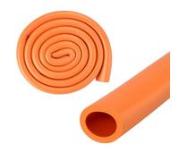 M METERXITY Pipe Insulation Foam Tube, 25mm 1" ID 35mm OD 3.3Ft 1m Length, Soft Flexible Foam Tubing Pipe Foam Insulation for Handle Grip Support/Guitar Stand/Roof Racks [Orange]