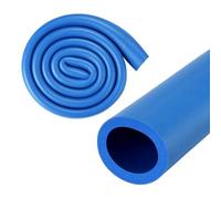 M METERXITY Pipe Insulation Foam Tube, 32mm ID 44mm OD 1m Length, Soft Flexible Pipe Foam Insulation for Handle Grip Support/Guitar Stand/Roof Racks [Blue]