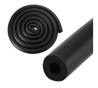M METERXITY Pipe Insulation Foam Tube, 8mm ID 18mm OD 2m Length, Soft Flexible Foam Tubing Pipe Foam Insulation for Handle Grip Support/Guitar Stand/Roof Racks [Black]