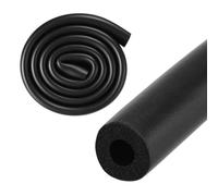 M METERXITY Pipe Insulation Foam Tube, 8mm ID 18mm OD 3.3Ft 1m Length, Soft Flexible Foam Tubing Pipe Foam Insulation for Handle Grip Support/Guitar Stand/Roof Racks [Black]