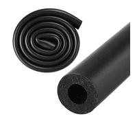 M METERXITY Pipe Insulation Tube, 10mm 3/8" ID 20mm 7/9" OD 3.3Ft 1m Length, Soft Flexible Foam Tubing for Handle Grip Support/Guitar Stand/Roof Racks [Black]