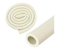 M METERXITY Pipe Insulation Tube, 18mm ID 30mm OD 3.3Ft 1m Length, Soft Flexible Tubing for Handle Grip Support/Guitar Stand/Roof Racks [White]