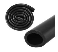 M METERXITY Pipe Insulation Tube, 40mm ID 54mm OD 3.3Ft 1m Length, Soft Flexible Tubing for Handle Grip Support/Guitar Stand/Roof Racks [Black]