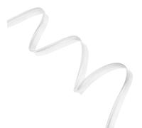M METERXITY Piping Cord Trim, 5 Yards Polyester 12.5mm Satin Piping Bias Tape with Welting Cord for Sewing/Upholstery Trim/Slipcovers/DIY Decor, Lip Tape [White]