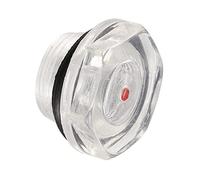 M METERXITY Plastic Oil Level Sight Glass with O-Ring - Air Compressor Fittings Check the Pump's Oil Level, Apply to Tank (20mm Dia, Clear, Black)