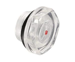 M METERXITY Plastic Oil Level Sight Glass with O-Ring - Air Compressor Fittings Check the Pump's Oil Level, Apply to Tank (20mm Dia, Clear, Black)