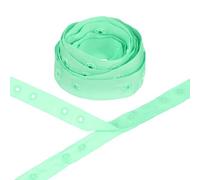 M METERXITY Plastic Snap Buttons, 2 Yards Plastic Snaps, Polyester Tape Hook & Eye Zipper Popper Press Stud Fastener for Sewing/Clothes/Fabric/DIY Craft [Grass Green, 36mm Spacing]