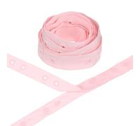M METERXITY Plastic Snap Buttons, 2 Yards Plastic Snaps, Polyester Tape Hook & Eye Zipper Popper Press Stud Fastener for Sewing/Clothes/Fabric/DIY Craft [Light Pink, 36mm Spacing]