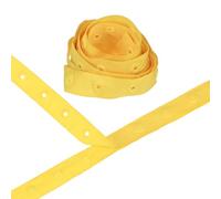 M METERXITY Plastic Snap Buttons, 2 Yards Plastic Snaps, Polyester Tape Hook & Eye Zipper Popper Press Stud Fastener for Sewing/Clothes/Fabric/DIY Craft [Yellow, 25mm Spacing]