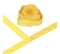 M METERXITY Plastic Snap Buttons, 2 Yards Plastic Snaps, Polyester Tape Hook & Eye Zipper Popper Press Stud Fastener for Sewing/Clothes/Fabric/DIY Craft [Light Yellow, 25mm Spacing]