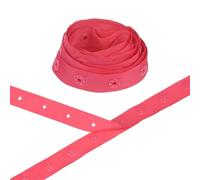 M METERXITY Plastic Snap Buttons, 2 Yards Plastic Snaps, Polyester Tape Hook & Eye Zipper Popper Press Stud Fastener for Sewing/Clothes/Fabric/DIY Craft [Bright Red, 25mm Spacing]