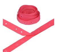 M METERXITY Plastic Snap Buttons, 2 Yards Plastic Snaps, Polyester Tape Hook & Eye Zipper Popper Press Stud Fastener for Sewing/Clothes/Fabric/DIY Craft [Bright Red, 36mm Spacing]