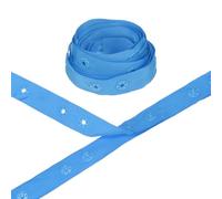 M METERXITY Plastic Snap Buttons, 2 Yards Plastic Snaps, Polyester Tape Hook & Eye Zipper Popper Press Stud Fastener for Sewing/Clothes/Fabric/DIY Craft [Dark Blue, 36mm Spacing]