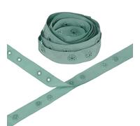 M METERXITY Plastic Snap Buttons, 2 Yards Plastic Snaps, Polyester Tape Hook & Eye Zipper Popper Press Stud Fastener for Sewing/Clothes/Fabric/DIY Craft [Army Green, 36mm Spacing]