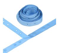 M METERXITY Plastic Snap Buttons, 2 Yards Plastic Snaps, Polyester Tape Hook & Eye Zipper Popper Press Stud Fastener for Sewing/Clothes/Fabric/DIY Craft [Sapphire Blue, 36mm Spacing]